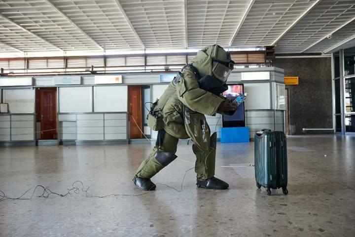 Simulation d’alerte bagage abandonné à l’aéroport Ivato